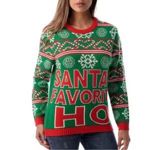 Green and Red Holiday Sweater